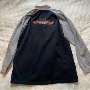 OVERSIZED HARLEY DAVIDSON LONGSLEEVE COLLARED SWEATER